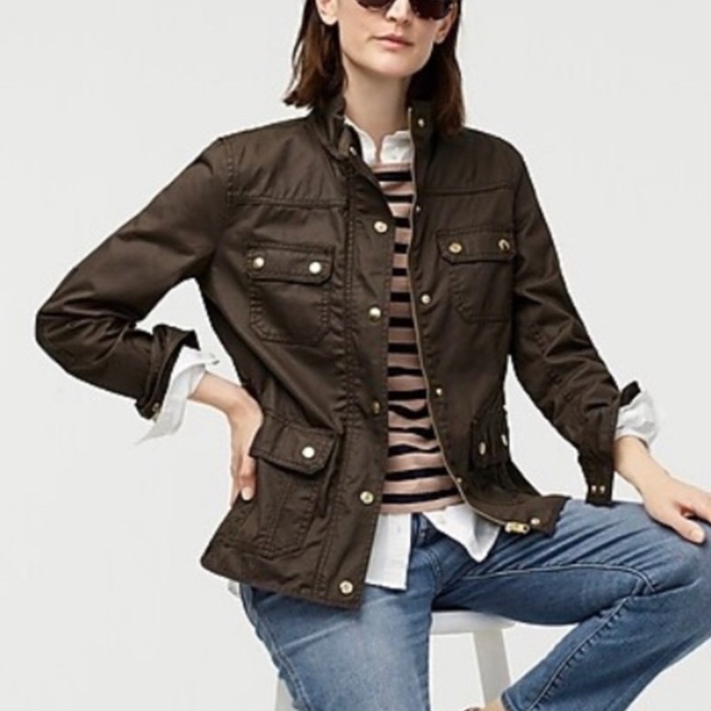 J CREW The Downtown Field Jacket Women’s Grunge Preppy School Girl XS streetwear